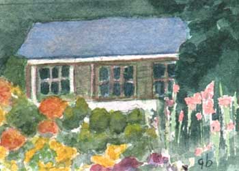 "Inspired By Giverny" by Ginny Bores, Madison WI - Watercolor